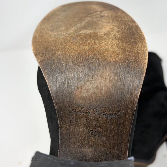 Free People women's Elle Block Heel Boots black suede 39 Portugal - Picture 9 of 12